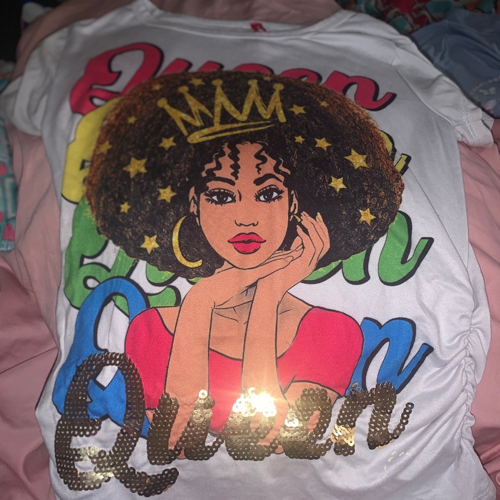 Kids Queen Graphic Tee - White